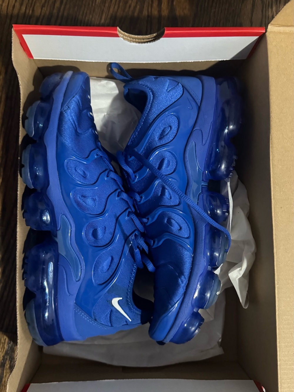 Nike Men Royal Blue Air VaporMax TN-Style Sneakers